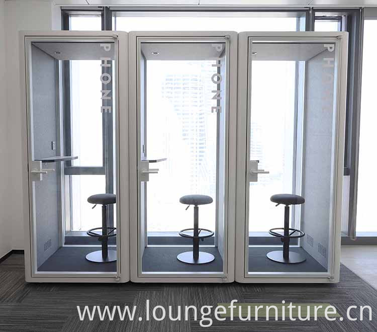 Modern design privacy accoustic soundproof office phone booth